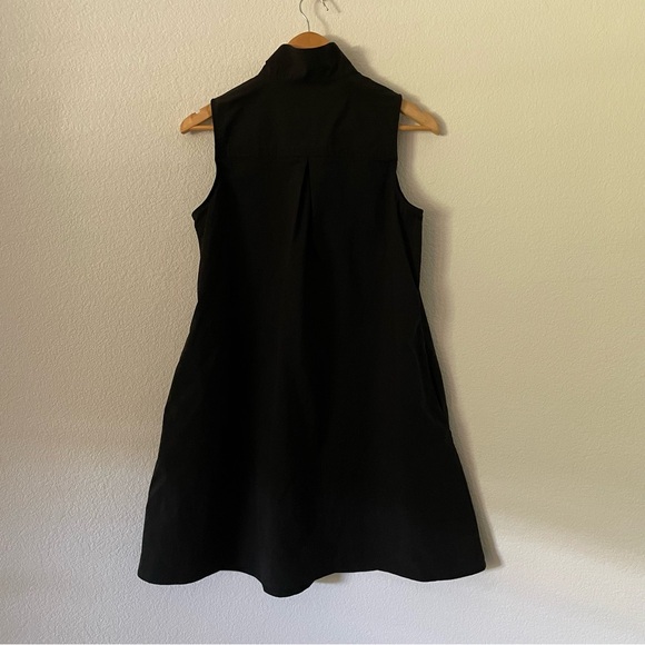 Tuckernuck Charlie Shirt Dress Sleeveless Black Pockets A-line Maternity Bump - Picture 6 of 13